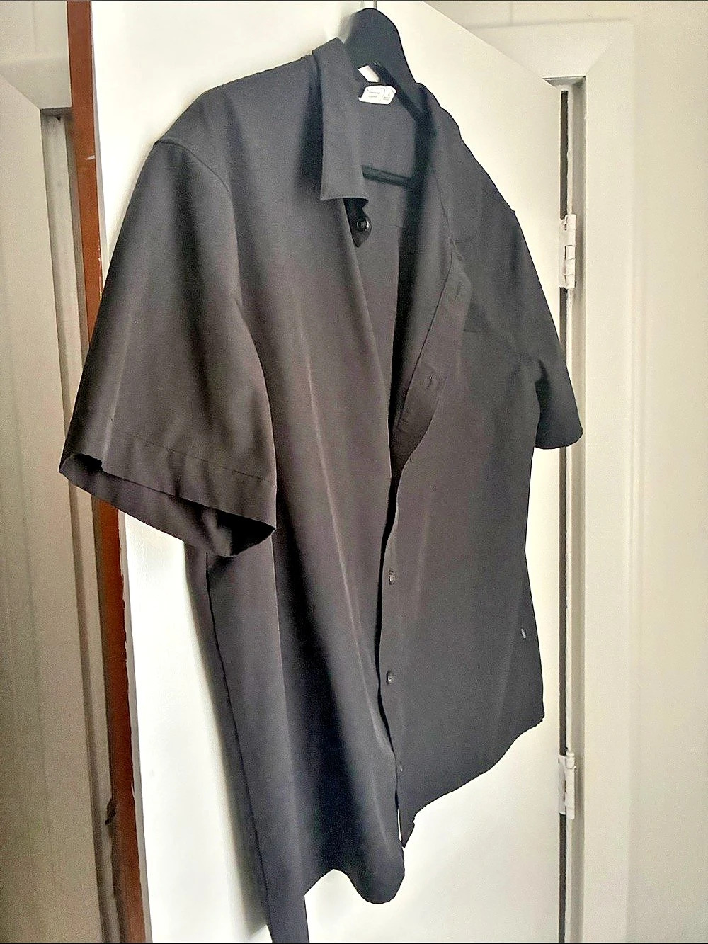 Tentree Chambers Short Sleeve Button Up Men's Black Large